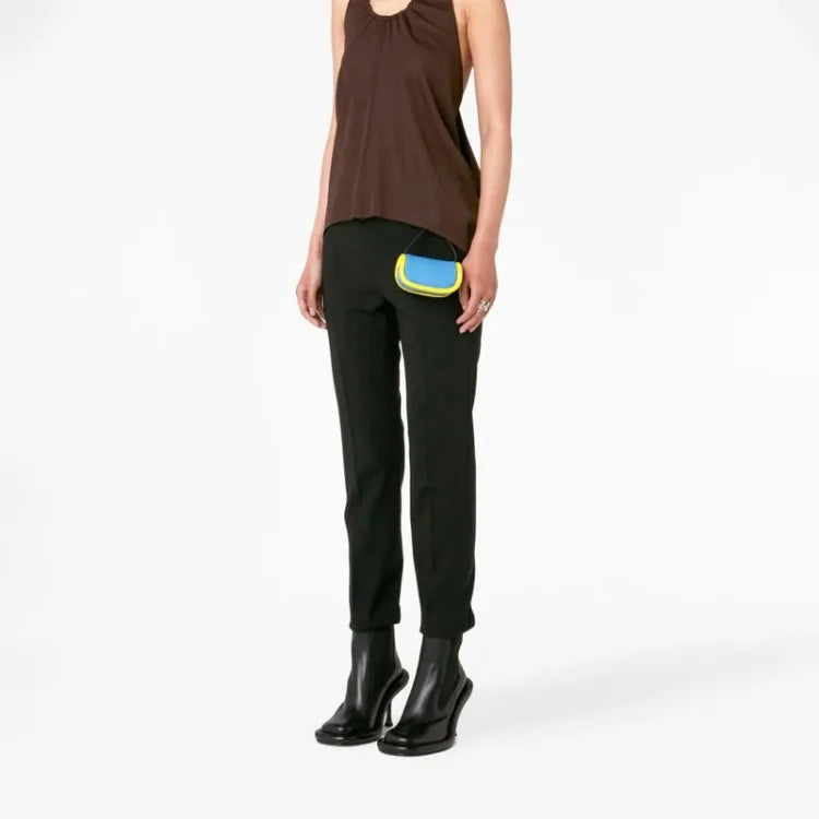 Bottine à talon noir Synthétique Femme - Talon incurvé
