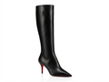 Botte haute noir Synthétique Femme - Talon rouge