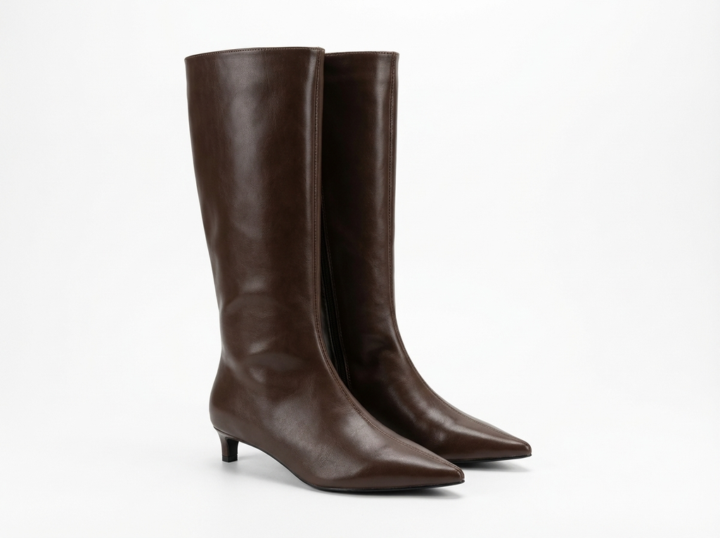 Botte haute marron Synthétique Femme - Style western