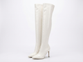 Botte haute blanc Synthétique Femme - Cuissarde, talon aiguille