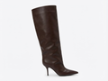 Botte haute marron Synthétique Femme - Style cowboy, talon aiguille