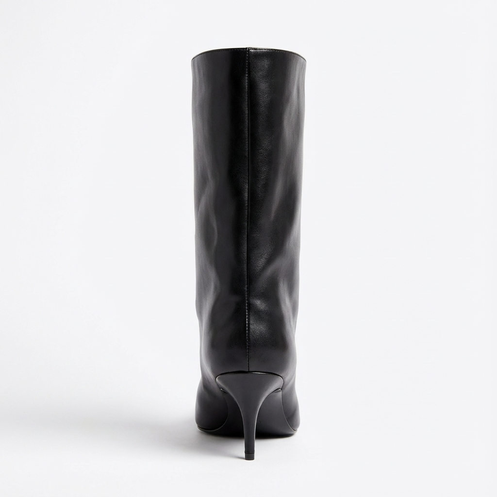 Botte haute noir Synthétique Femme - Talon aiguille