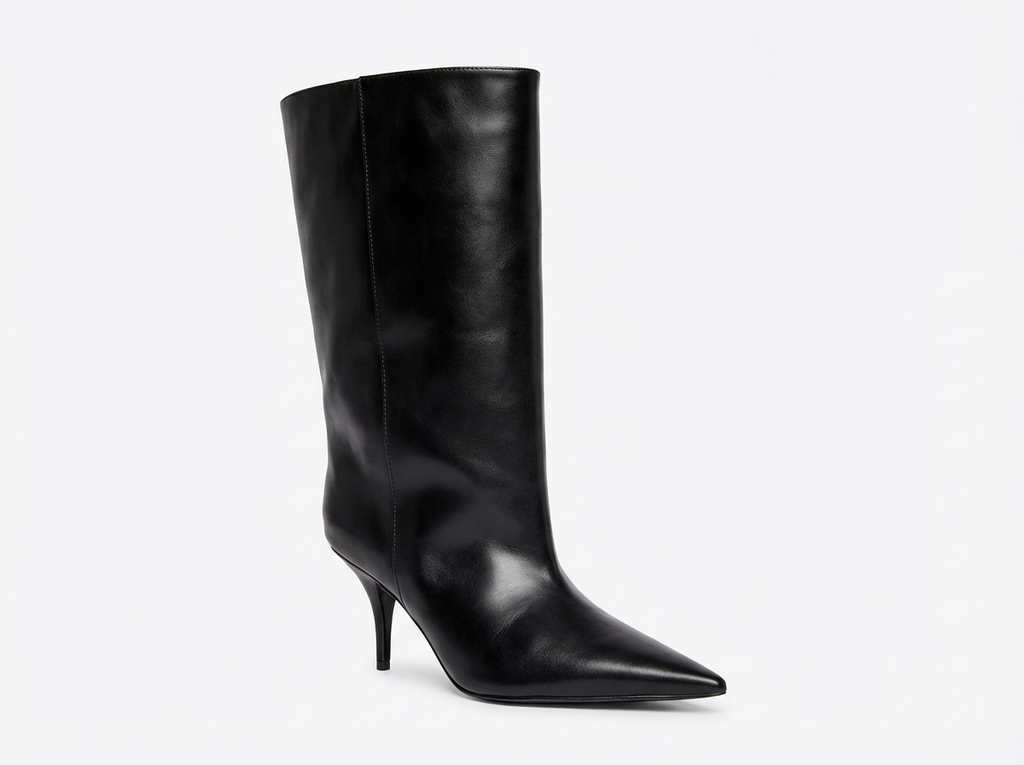 Botte haute noir Synthétique Femme - Talon aiguille