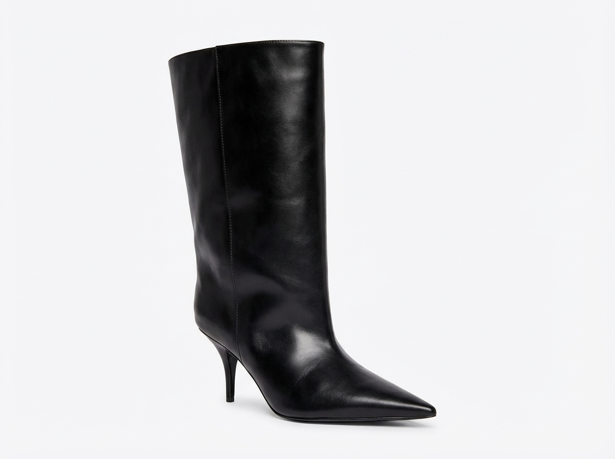 Botte haute noir Synthétique Femme - Talon aiguille
