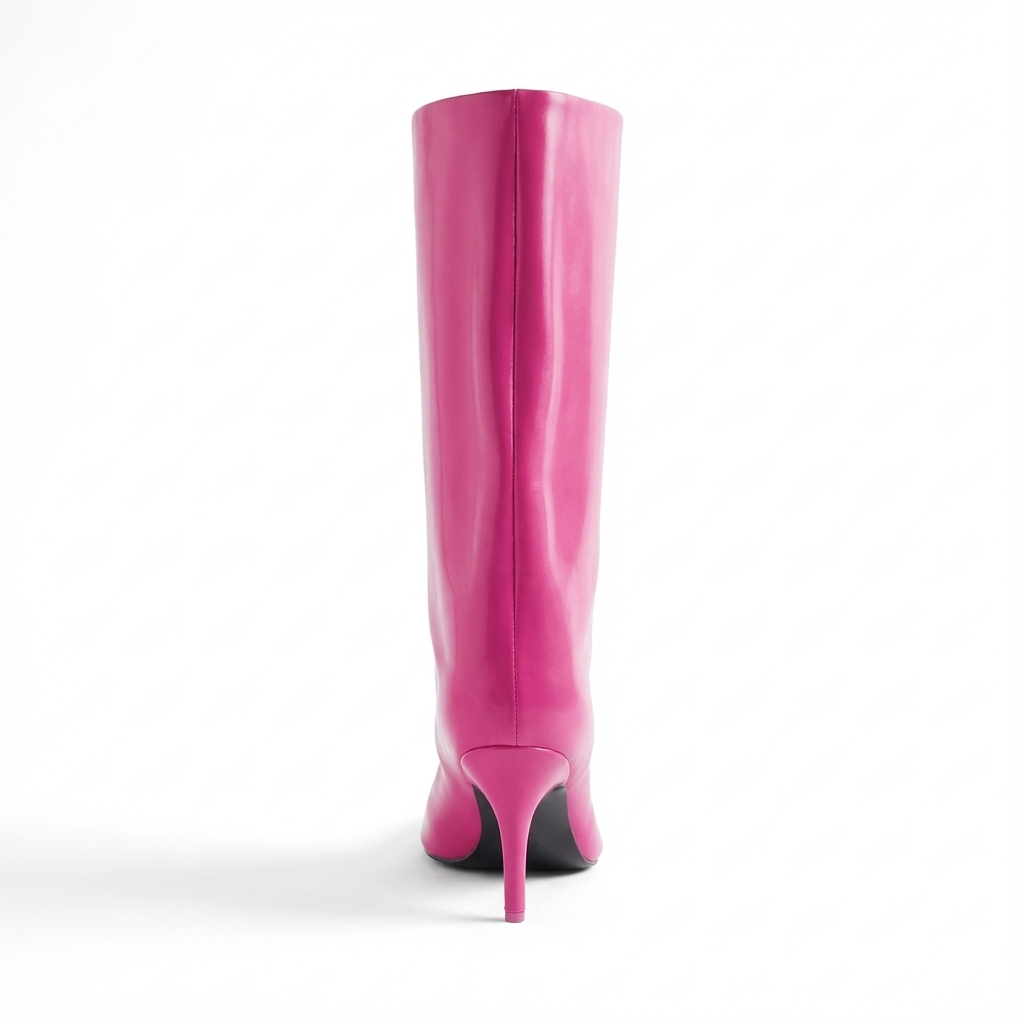 Botte haute rose Synthétique Femme - Talon aiguille