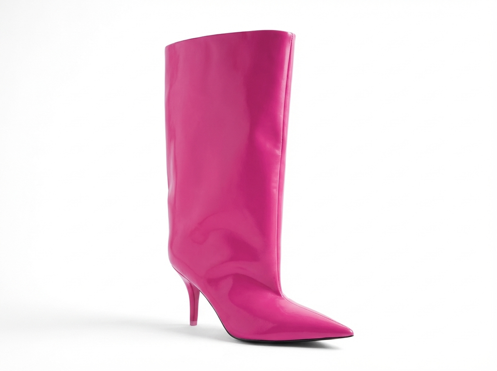 Botte haute rose Synthétique Femme - Talon aiguille