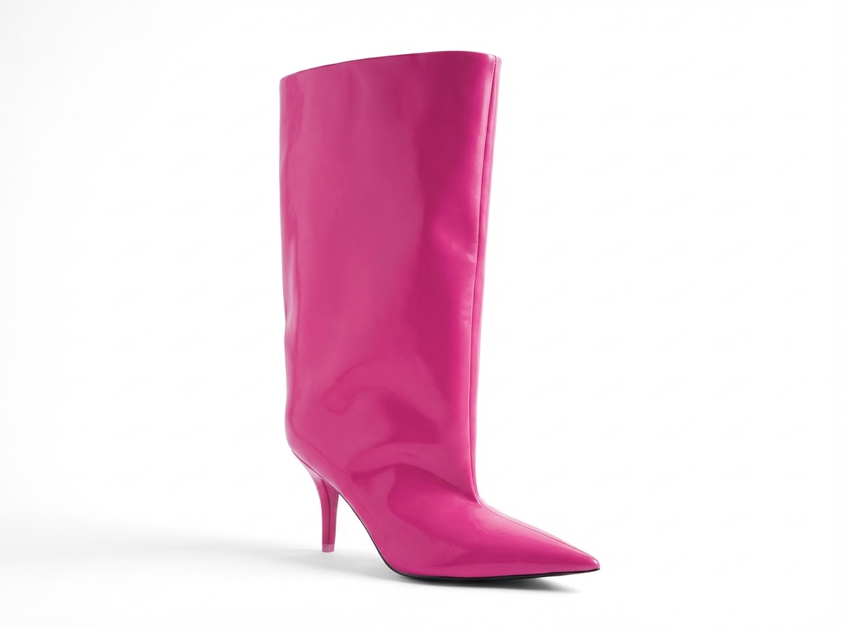 Botte haute rose Synthétique Femme - Talon aiguille