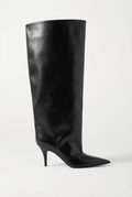 Botte haute noir Synthétique Femme - Bout pointu, talon aiguille