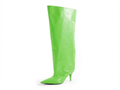Botte haute vert Synthétique Femme - Rabat, talon fin
