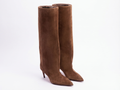 Botte haute marron Daim Synthétique Femme - Talon aiguille