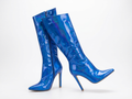 Botte haute bleu Synthétique Femme - Talon aiguille