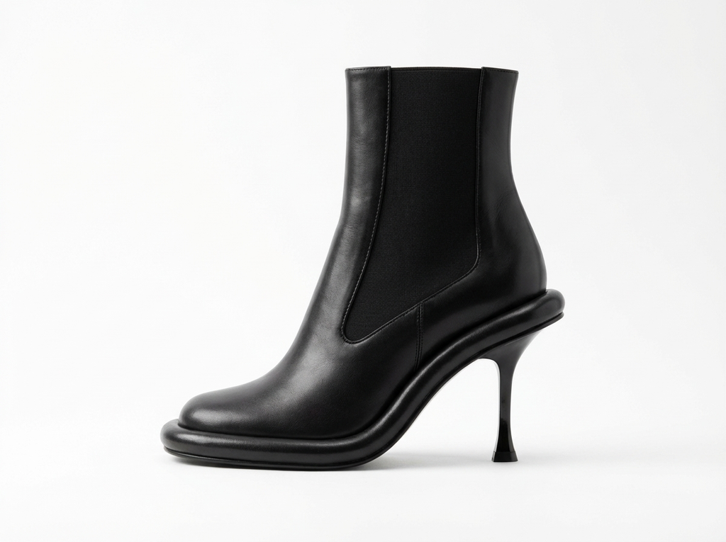 Bottine chelsea noir Synthétique Femme - Style cowboy