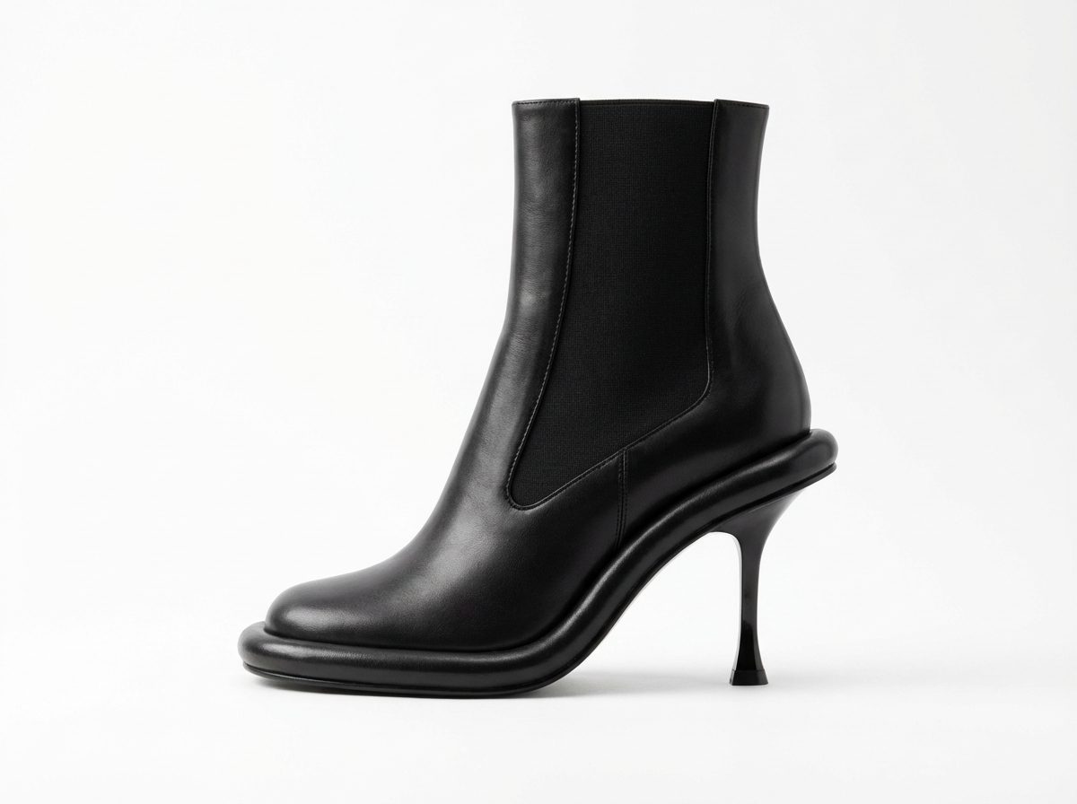 Bottine chelsea noir Synthétique Femme - Style cowboy