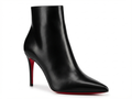 Bottine à talon noir Synthétique Femme - Semelle rouge