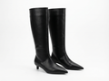 Botte haute noir Synthétique Femme - Bout pointu