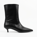 Botte haute noir Simili Cuir Femme - Style minimaliste