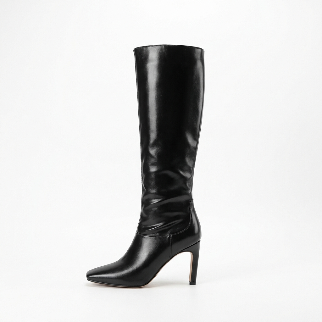 Botte haute noir Synthétique Femme - Talon fin