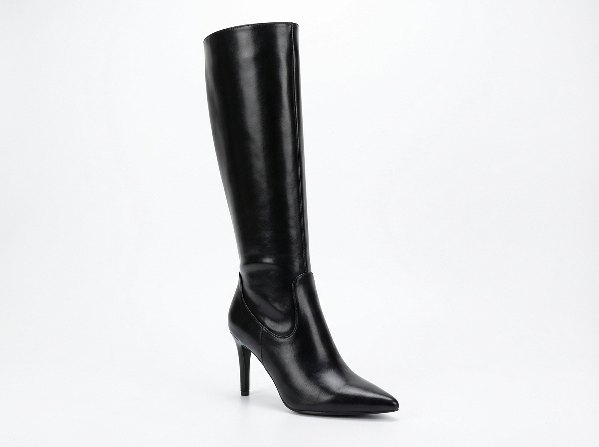 Botte haute noir Synthétique Femme - Talon fin