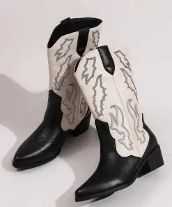 Santiag noir et blanche